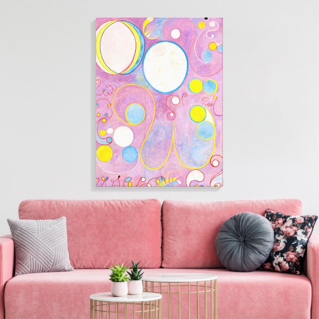 Ten Largest, No. 8, Adulthood | Hilma af Klint | Canvas Print (Insitu(LivingRoom))