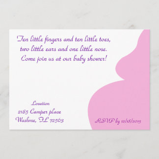 Ten little fingers ten little toes invitation