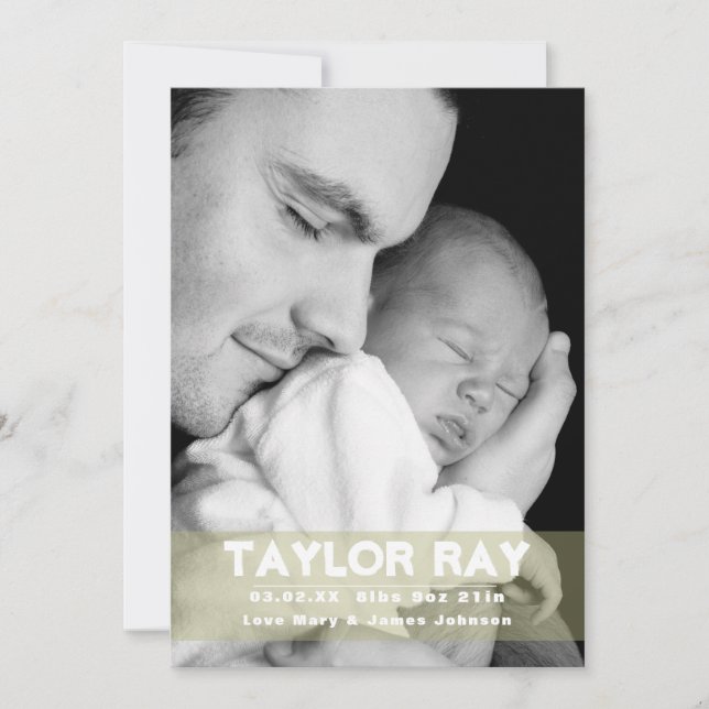 Ten Little Fingers & Toes, Cute Baby Announcements (Front)