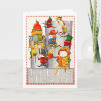 TEN LORDS A LEAPING Christmas Card