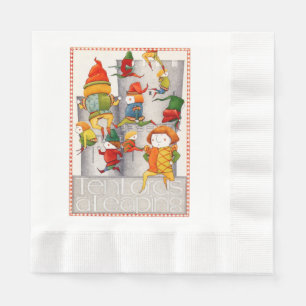 TEN LORDS A LEAPING Coined Lunch Paper Napkins