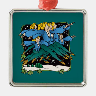 Ten lords a leaping metal tree decoration