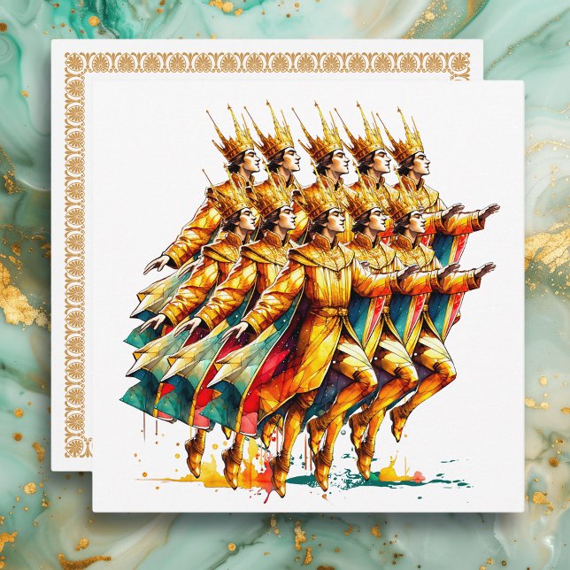 Ten Lords a-Leaping | Twelve Days of Christmas Holiday Card (Creator Uploaded)