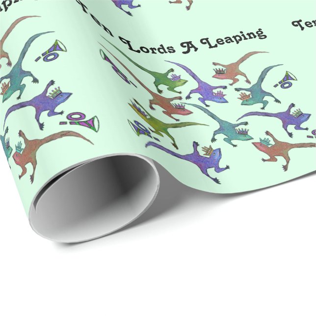 Ten Lords A Leaping Wrapping Paper (Roll Corner)