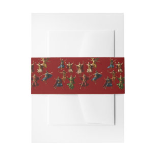 Ten Lords Leaping The Ten Commandments Vector  Invitation Belly Band