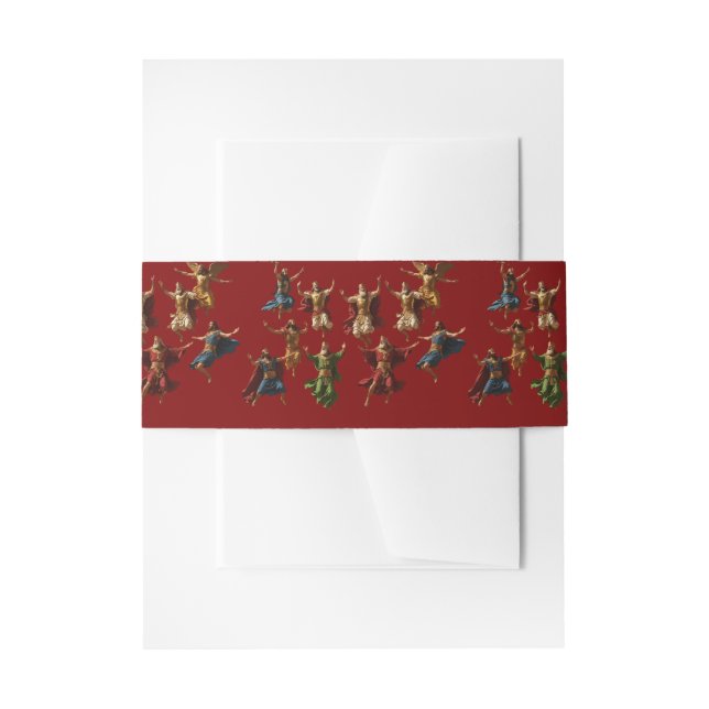 Ten Lords Leaping The Ten Commandments Vector  Invitation Belly Band (Front Example)
