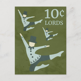 Ten Lords of Leaping Postcards