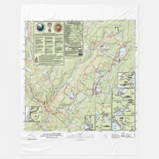 Ten Mile River Scout Camps Trail Map Blanket