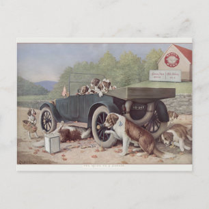 Ten Miles to a Garage - Postcard