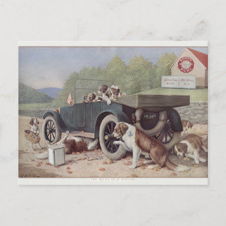 Ten Miles to a Garage - Postcard
