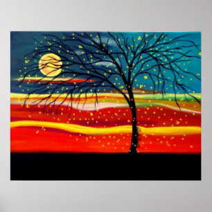 "Ten Million Fireflies" by Linda Powell Poster