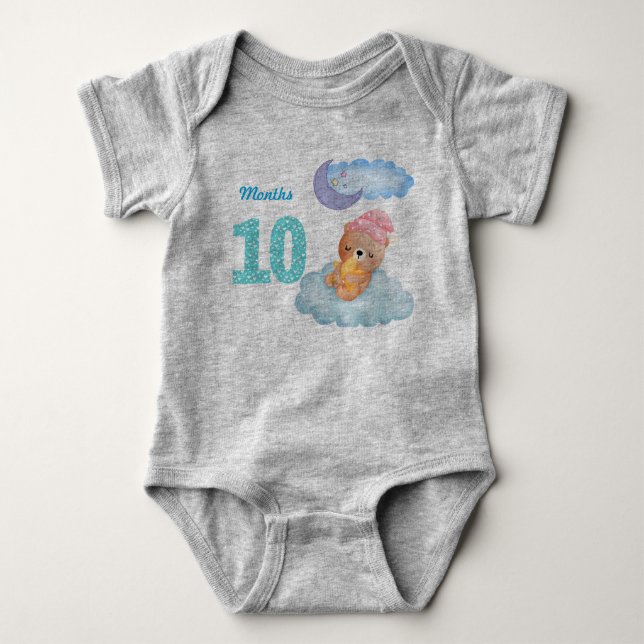 Ten months baby bodysuit (Front)