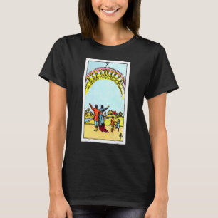 Ten Of Cups Vintage Tarot Card Original Rider Wai T-Shirt