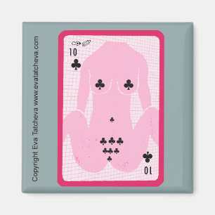 'Ten Of Spades' Designer Fridge Magnet