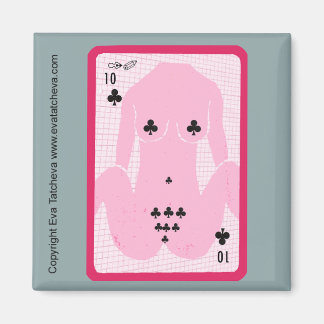 'Ten Of Spades' Designer Fridge Magnet