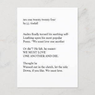 ten one twenty twenty four Postcard