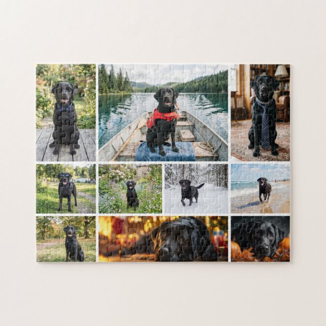 Ten Photo Collage Template Jigsaw Puzzle (Horizontal)
