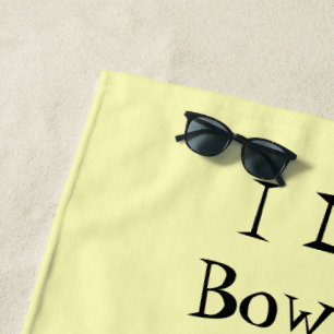 Ten Pin Bowling Design Beach Towel
