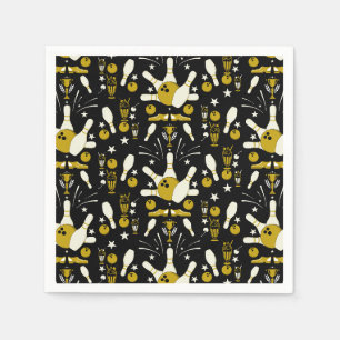 Ten Pin Bowling Home Decor Napkin
