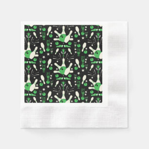 Ten Pin Bowling Home Decor Napkin