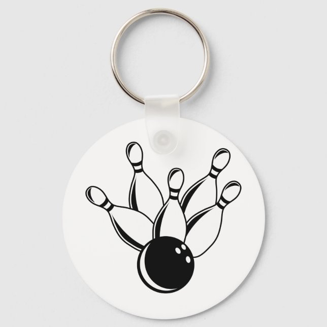 Ten Pin Bowling Key Ring (Front)