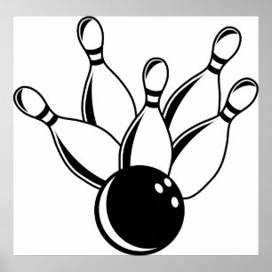 Ten Pin Bowling Poster