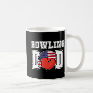 Ten Pin Bowling Team Player Fathers Dad Bowling Coffee Mug