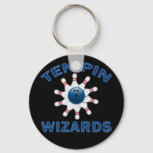 TEN PIN WIZARDS - BOWLING TEAM NAME KEY RING