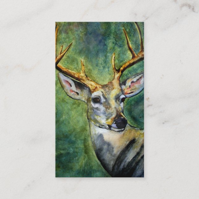 Ten Pointer (Deer) Business Cards (Front)
