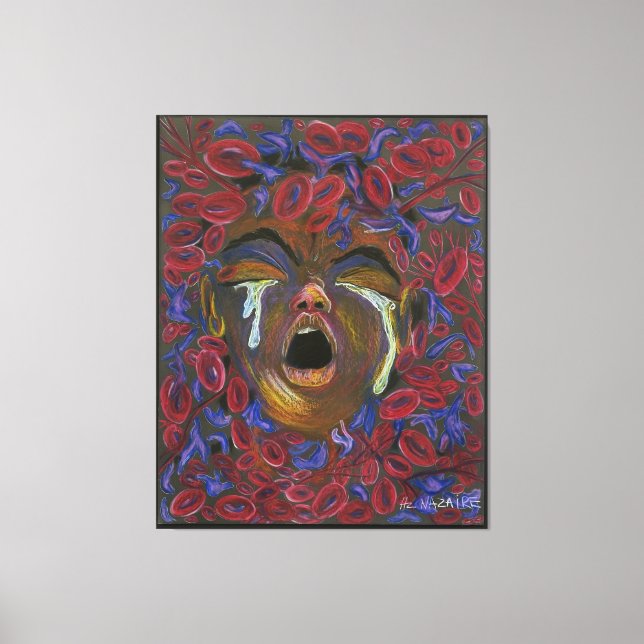 Ten Redefined - Sickle Cell Pain Awareness Canvas Print (Front)