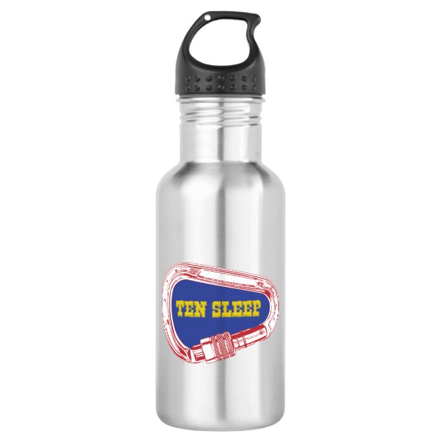 Ten Sleep Rock Climbing Carabiner 532 Ml Water Bottle (Front)