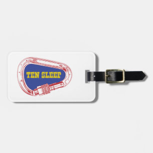 Ten Sleep Rock Climbing Carabiner Luggage Tag