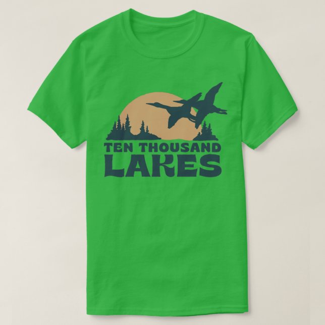 Ten thousand Lakes minnesota  T-Shirt (Design Front)