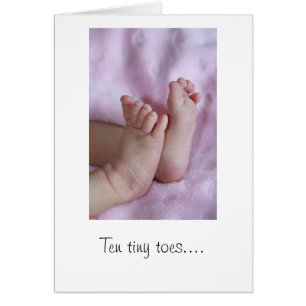 Ten tiny toes... Baby Card