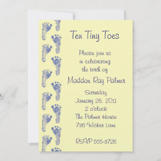 Ten Tiny Toes Invitation