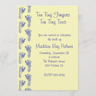 Ten Tiny Toes Invitation