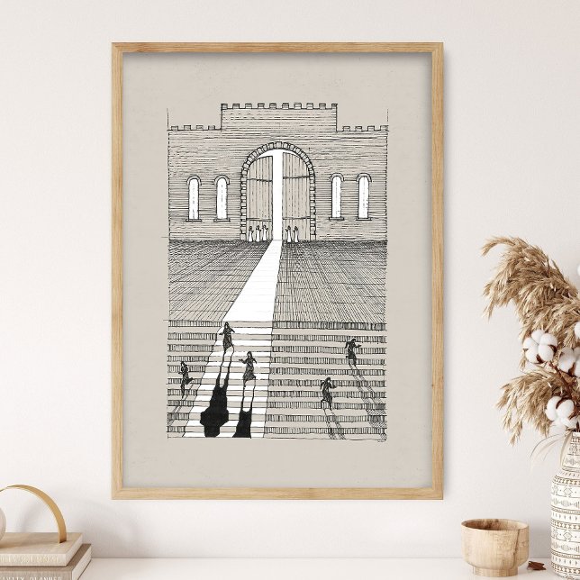 Ten Virgins Parable, Jesus artwork, Jesus Parable, Poster (Creator Uploaded)