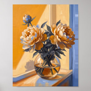 Ten Windows Art No. 7 Vintage Painting Poster