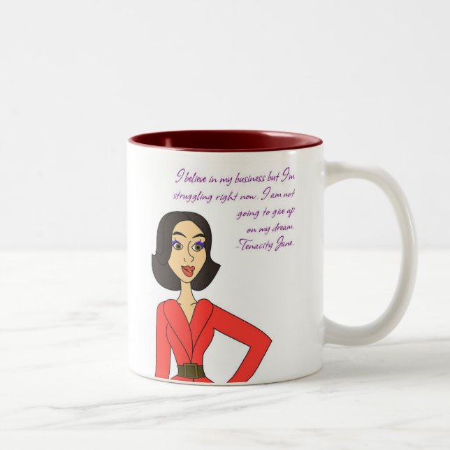 Tenacity Jane Two-Tone Coffee Mug (Right)