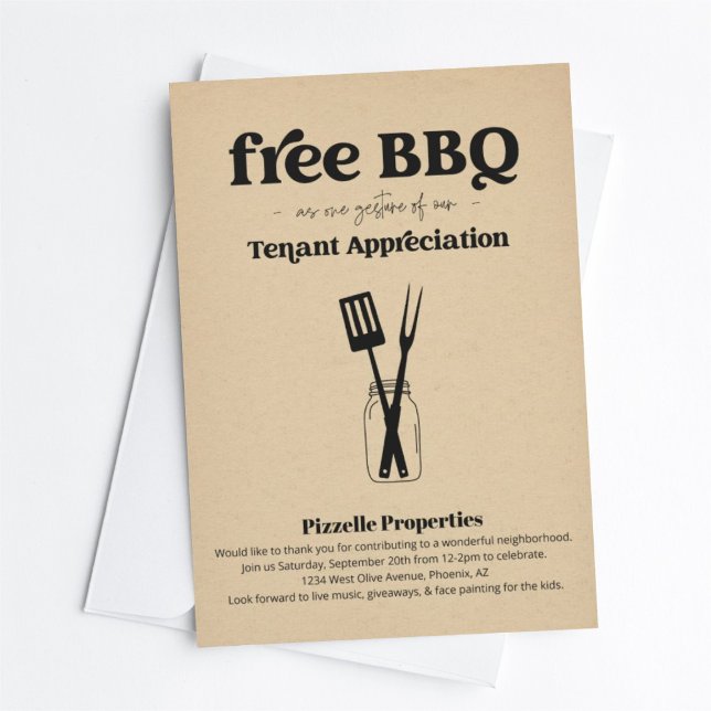 Tenant Appreciation Business BBQ Party Invitation (Creator Uploaded)