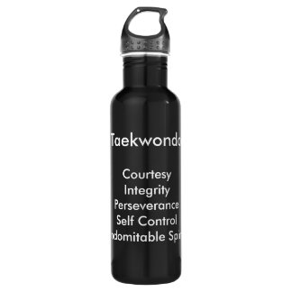Tenants of Taekwondo Water Bottle