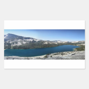 Tenaya Lake from Polly Dome - Yosemite Rectangular Sticker