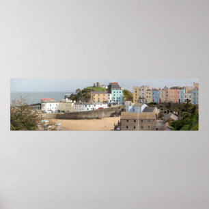 Tenby Harbour Panorama Poster
