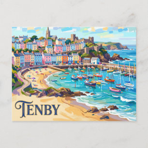 Tenby Wales Postcard