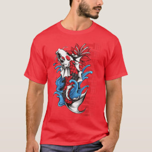 Tencho Koi Carp Fish Japan Design T-Shirt