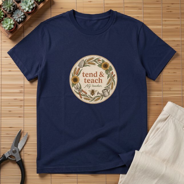 Tend & Teach AG Teacher Tri-Blend Shirt (Creator Uploaded)