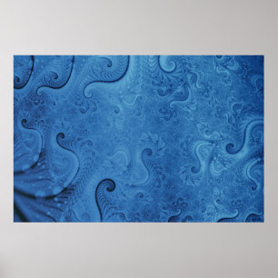Tend To Zero Blue Poster
