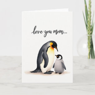 Tender Arctic Bird Mothers Day Card