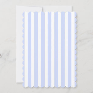 Tender Baby Blue Pale Sky Blue and White Stripe
