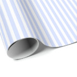 Tender Baby Blue Pale Sky Blue and White Stripe Wrapping Paper<br><div class="desc">Tender Baby Blue Pale Sky Blue Pastel Blue and White Stripe Wedding Like a pale blue cloud in a clear summer sky Sky Blue Pastel for Summer Gazebo looks charming when used with equal width white stripes, or as an accent with a bolder colour, when customising weddings, showers, engagements and...</div>
